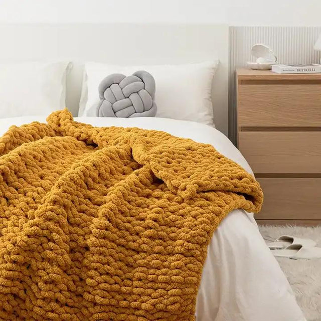 Chunky Knit Blanket Throw