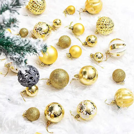 Yeabett  Assorted Shatterproof Christmas Ball Set