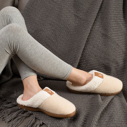 Parlovable Women Memory Foam Slippers, Indoor Bedroom House Shoe, Gifts for Ladies Cozy Wool-like Anti-Skid Sole