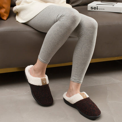 Parlovable Women Memory Foam Slippers, Indoor Bedroom House Shoe, Gifts for Ladies Cozy Wool-like Anti-Skid Sole