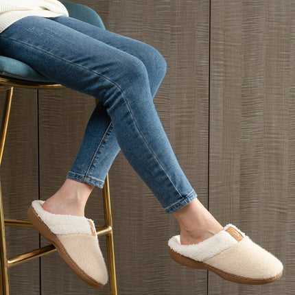 Parlovable Women Memory Foam Slippers, Indoor Bedroom House Shoe, Gifts for Ladies Cozy Wool-like Anti-Skid Sole
