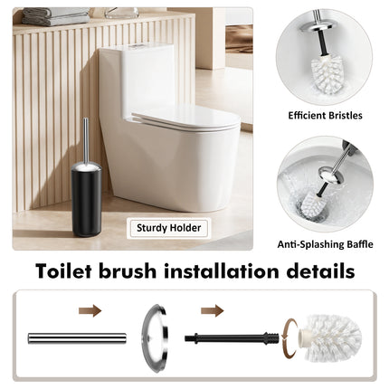Yeabett 8/19 Pieces Bathroom Accessory Set, Bath Sets with Trash Can, Soap Dispenser and Toothbrush Holder, Soap Dish,Toilet Brush Holder for Home Washing Room