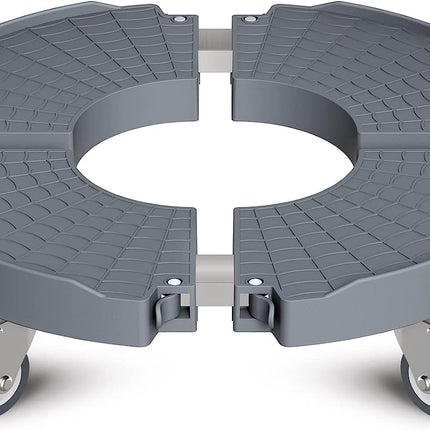 SWAGER Plant Caddy with Wheels ,1 Pack, Gray