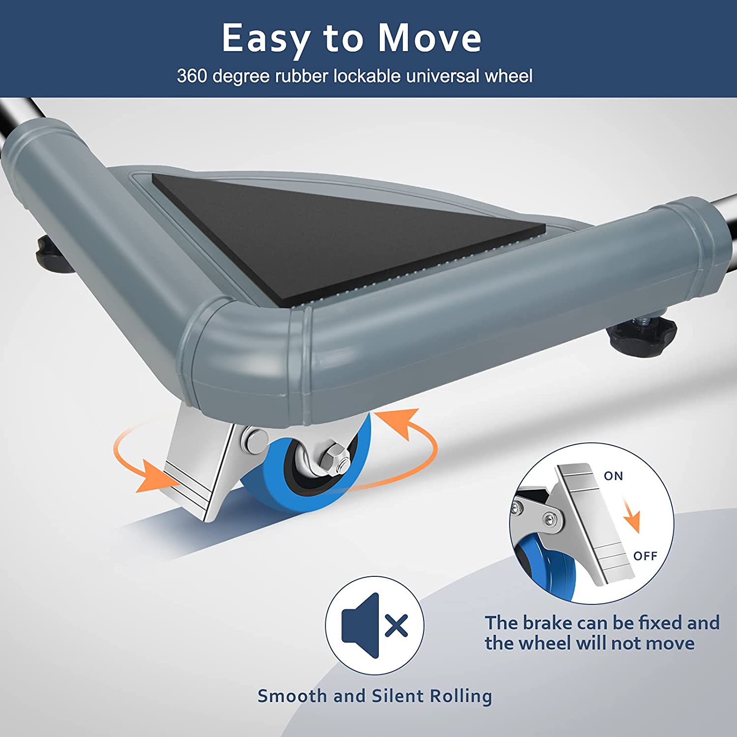 Mobile Roller Machine Yeabett Mobile Roller with 4 Locking Wheels-Grey – yeabett