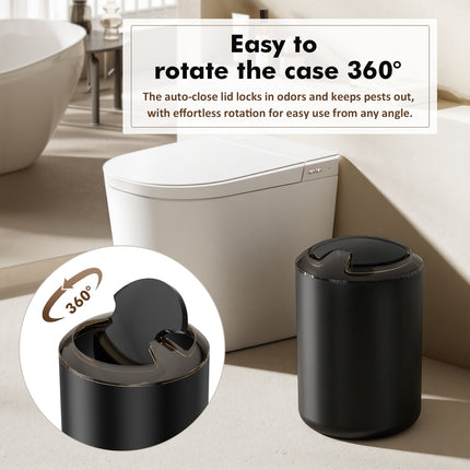 Yeabett 8/19 Pieces Bathroom Accessory Set, Bath Sets with Trash Can, Soap Dispenser and Toothbrush Holder, Soap Dish,Toilet Brush Holder for Home Washing Room