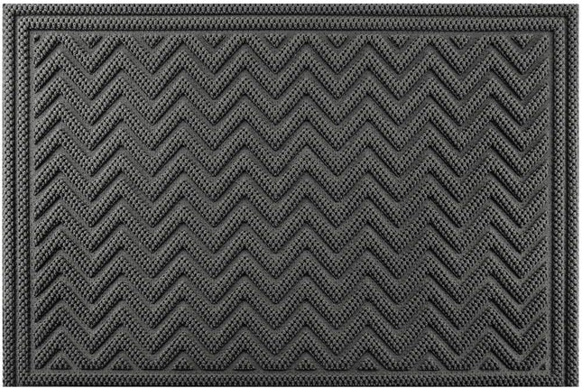 Mibao Welcome Mats Outdoor - Entryway Rug - Rubber, Indoor Entrance, Large Front Door Mat, Skid Resistant Durable, 36" x 60", Gray.