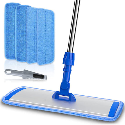 Yeabett 18 Inch Professional Microfiber Mop , Blue/Grey