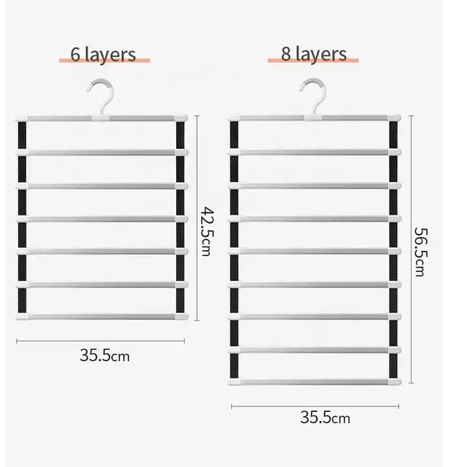 Yeabett 6 Floors 8 Floors Space Adjustable Aluminum Alloy Storage Racks