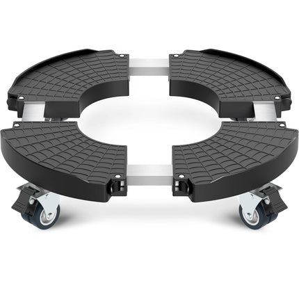 Yeabett Heavy Duty Plant Caddy with Lockable Wheels,Adjustable 15-22 Inch Rolling Plant Stand 450lbs Capacity,Plant Dolly for Large Planter Flower Pot Mover Indoor Outdoor