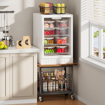 Mini Fridge Stand with Storage