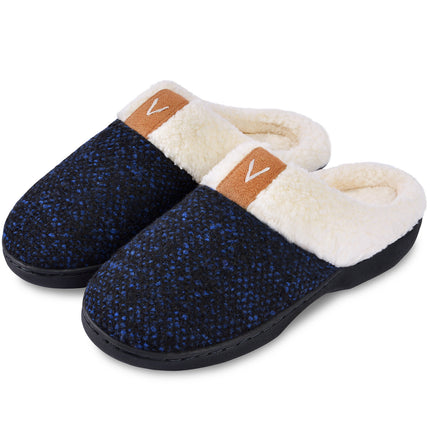 Parlovable Women Memory Foam Slippers, Indoor Bedroom House Shoe, Gifts for Ladies Cozy Wool-like Anti-Skid Sole