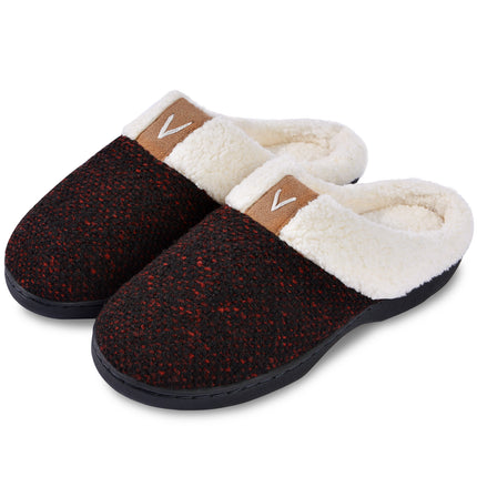 Parlovable Women Memory Foam Slippers, Indoor Bedroom House Shoe, Gifts for Ladies Cozy Wool-like Anti-Skid Sole